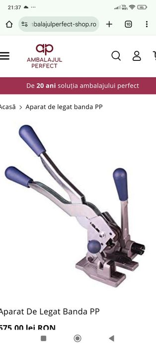 Aparat de legat banda PP/pet
