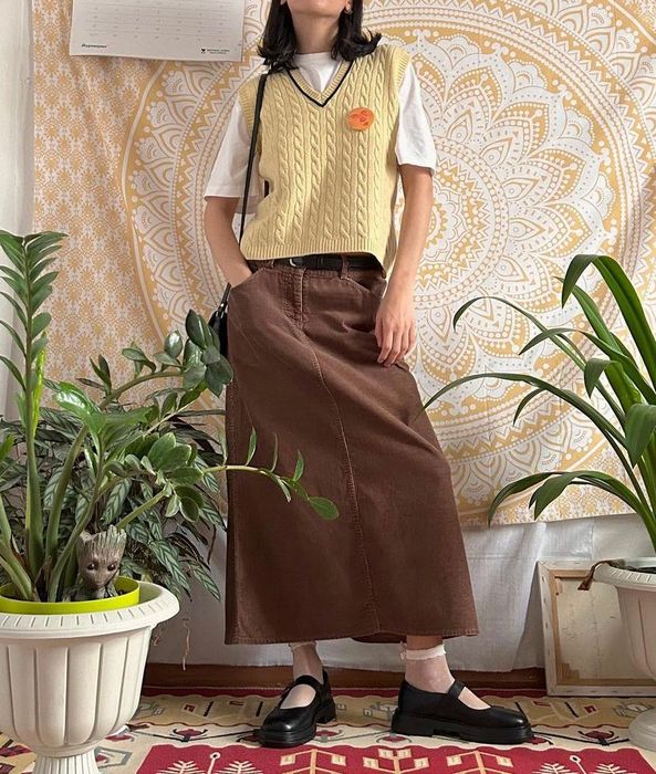 Юбка макси винтаж