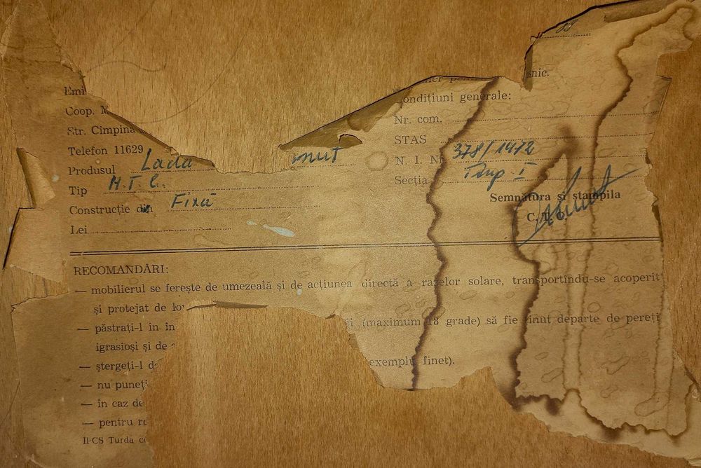 Comoda din lemn vintage, 1972