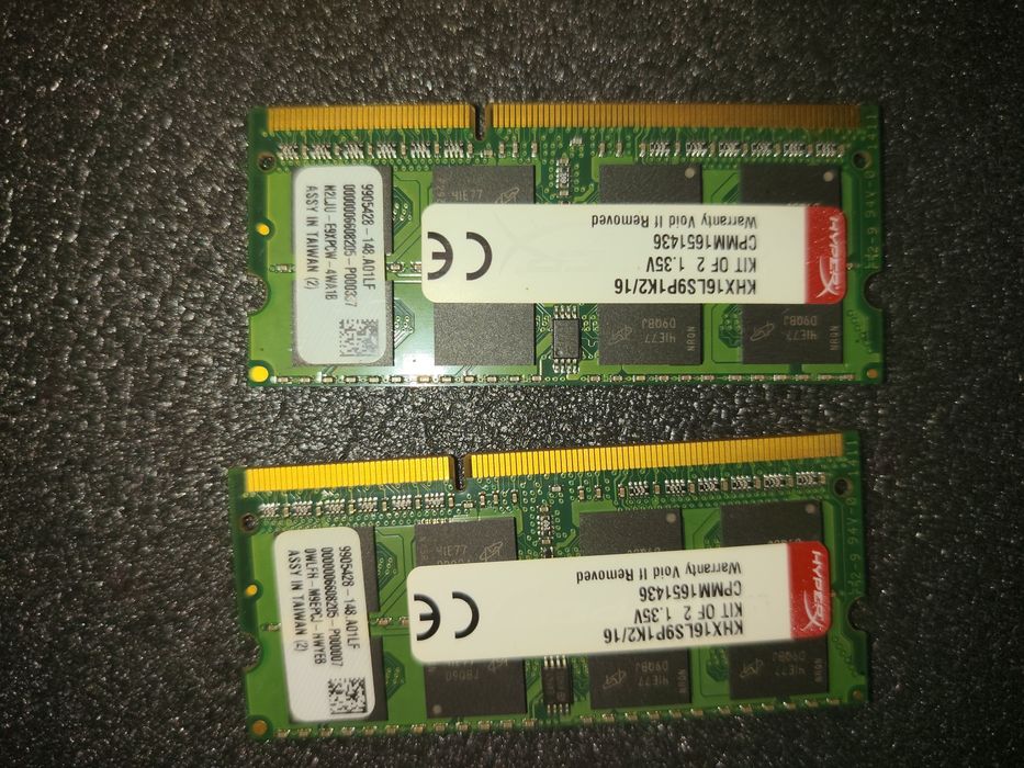 Ram de 16gb DDR3l laptop ( 2 x 8gb )