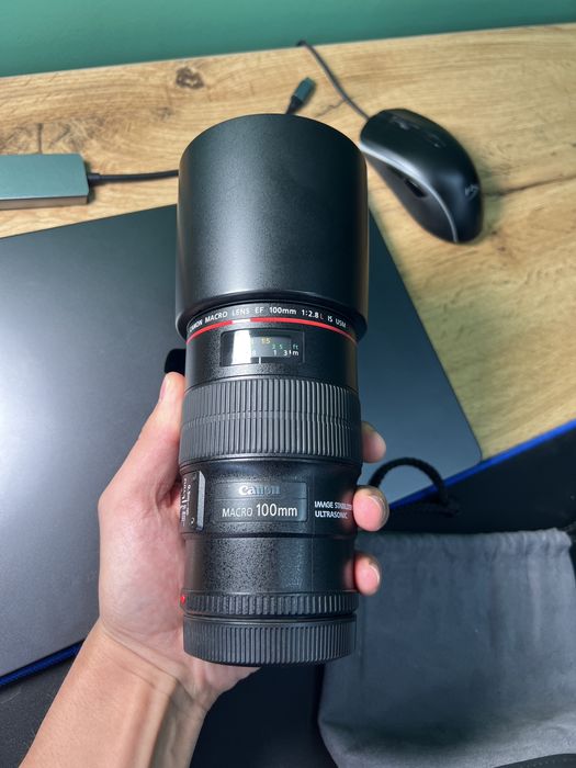 Canon EF 100mm f/2.8L Macro IS USM (Ideal holat)