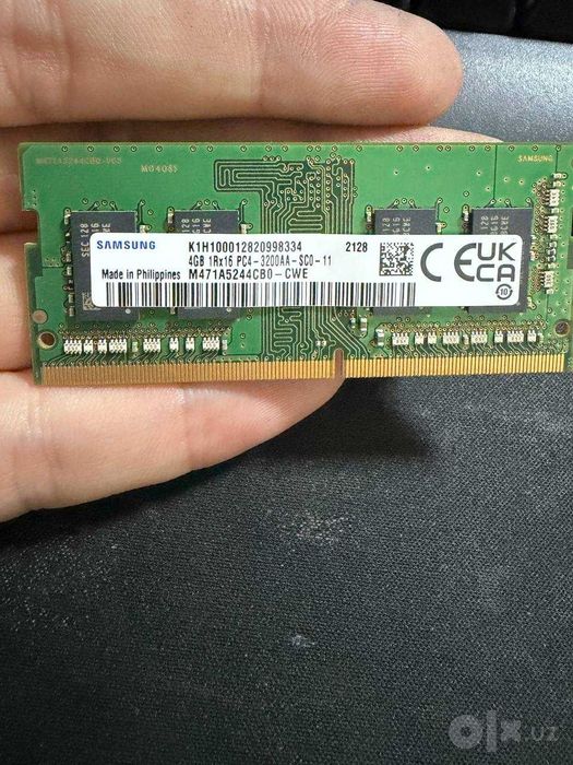 Срочно продам ОЗУ 4гб DDR4 3200 Mhz SODIMM от SAMSUNG