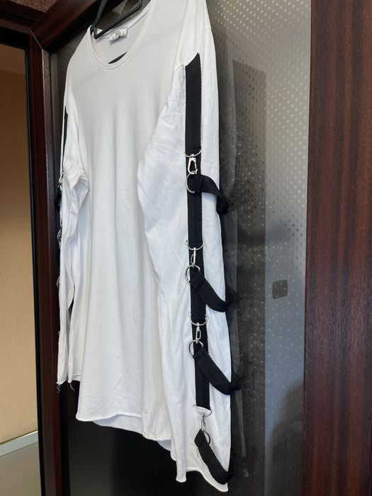 Bluza barbati alb cu negru ICEC - marimea XL - stare foarte buna
