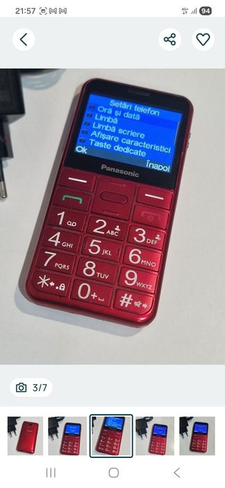 Telefon cu butoane special pentru Seniori