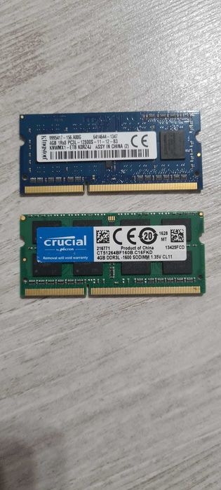 Placute RAM Laptop 4GB DDR3L, 1600Mhz, CL11