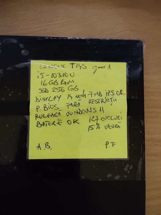 Lenovo T14S gen 1 i5-10310u,16gb RAM ,ssd 256 GB 14 inch fhd ips