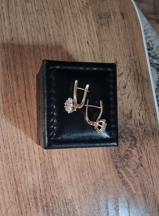 Золотые серьги 585 пробы
