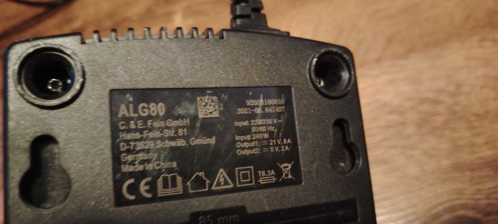 Incarcator ALG80 si Acumulator 18V/3ah Fein model nou 2021