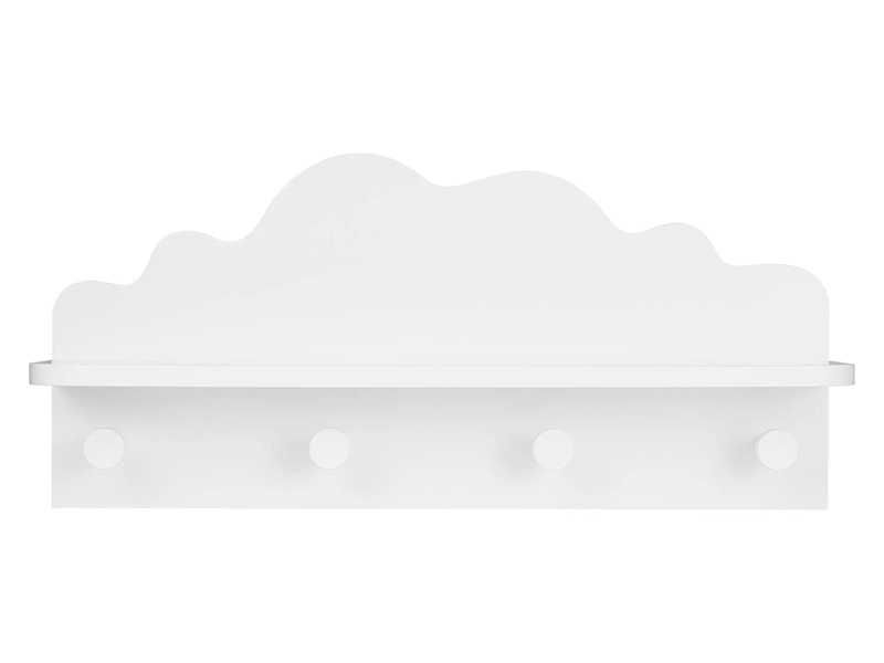 НОВИ! Детска закачалка с рафт 2в1 бял син розов