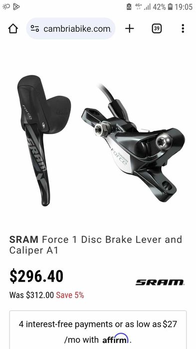 Предна спирачка SRAM Force 1