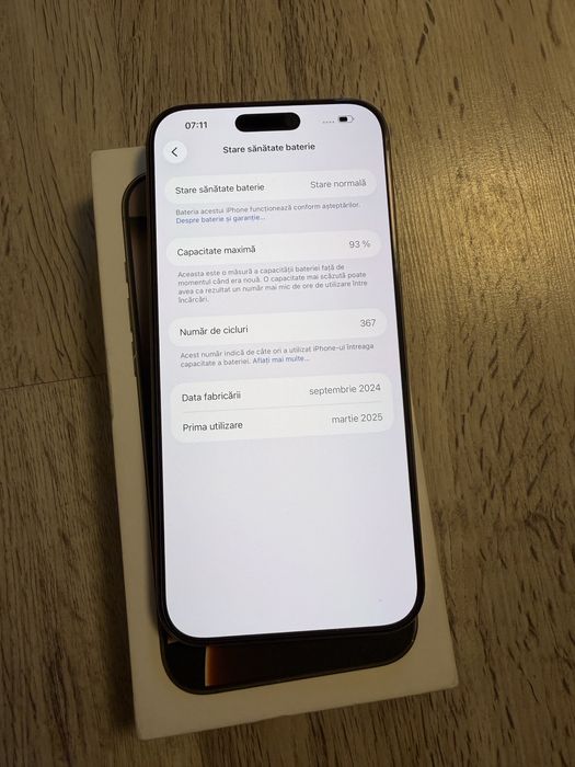 Vand Sau Schimb IPhone 16 PRO Max Desert Titanium 256Gb Neverlocked