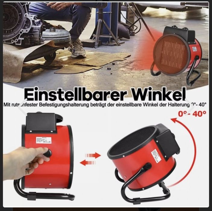 Бърз керамичен нагревател с вентилатор за отопление