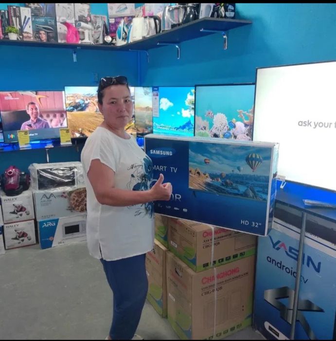 83 см Smart TV новый телевизор в коробке wi fi youtube