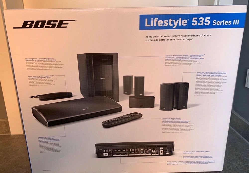Bose Lifestyle 535 Negru series 3 Sistem Home Cinema 5.1 audio bluetooth si wifi bose soundtouch app