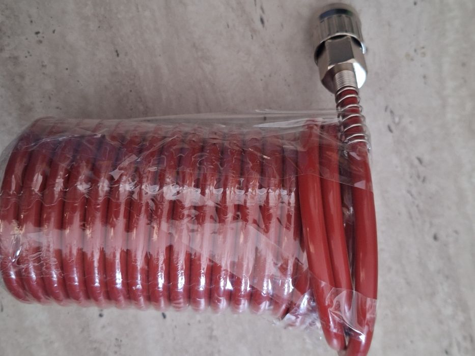 приставка за помпане на гуми макара и спирален маркуч на Parkside