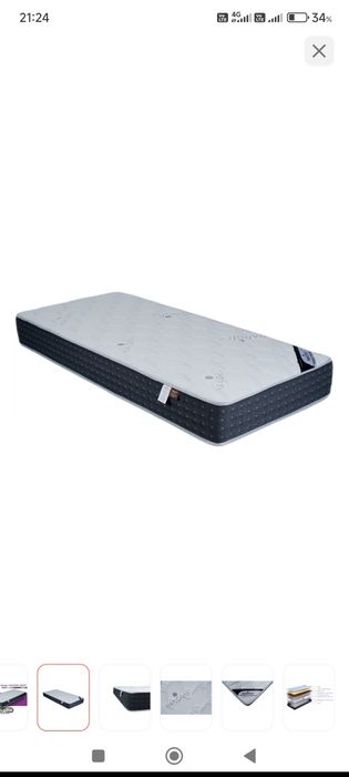 Продается ортопедический матрас. 90х200см
