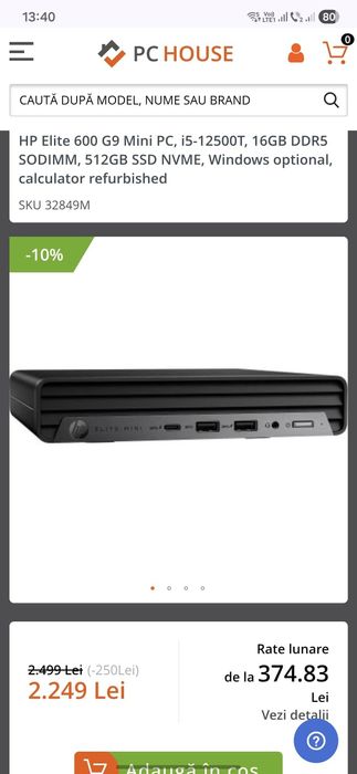 HP mini Elite 600 G9