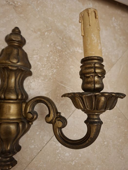 Aplice vintage bronz duble