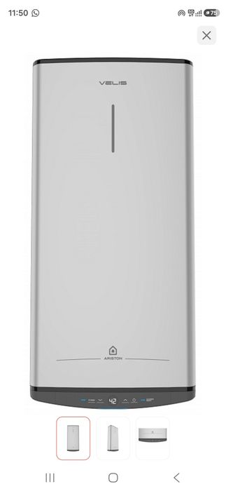 Водонагреватель накопительный Ariston ABSE VLS PRO PW 80 серый