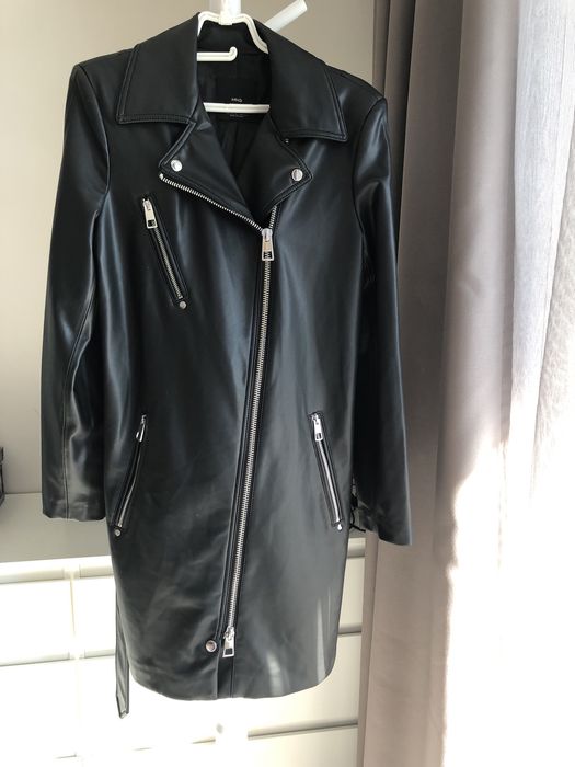 Дълго яке байкър Mango