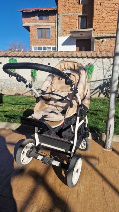 Lorelli Комбинирана количка KARA 2in1 /Въздушни гуми/Beige