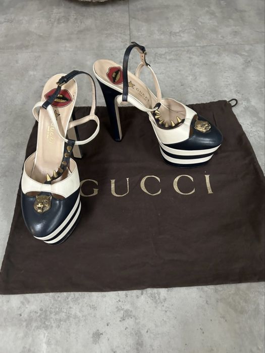 GUCCI high heel platform дамски обувки