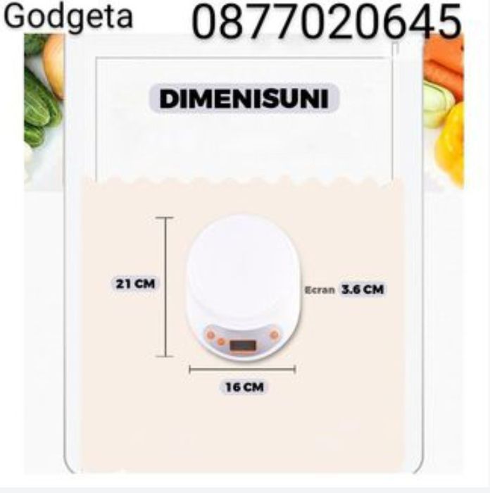 Чисто нова електронна кухненска везна. 10кг и 5кг