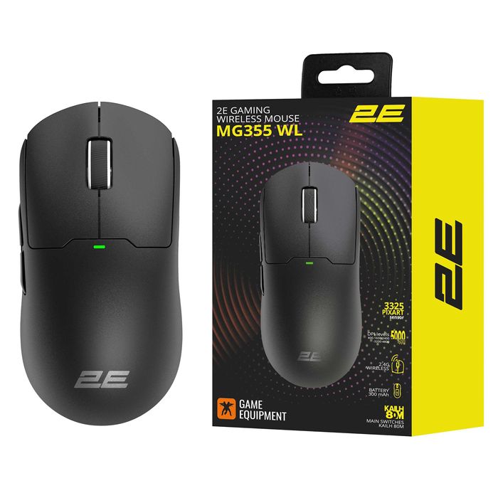 Мышь 2E GAMING MG355 WL, USB-A/WL, Black