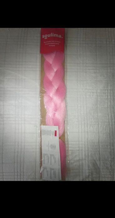 Extensii roz pentru împletituri