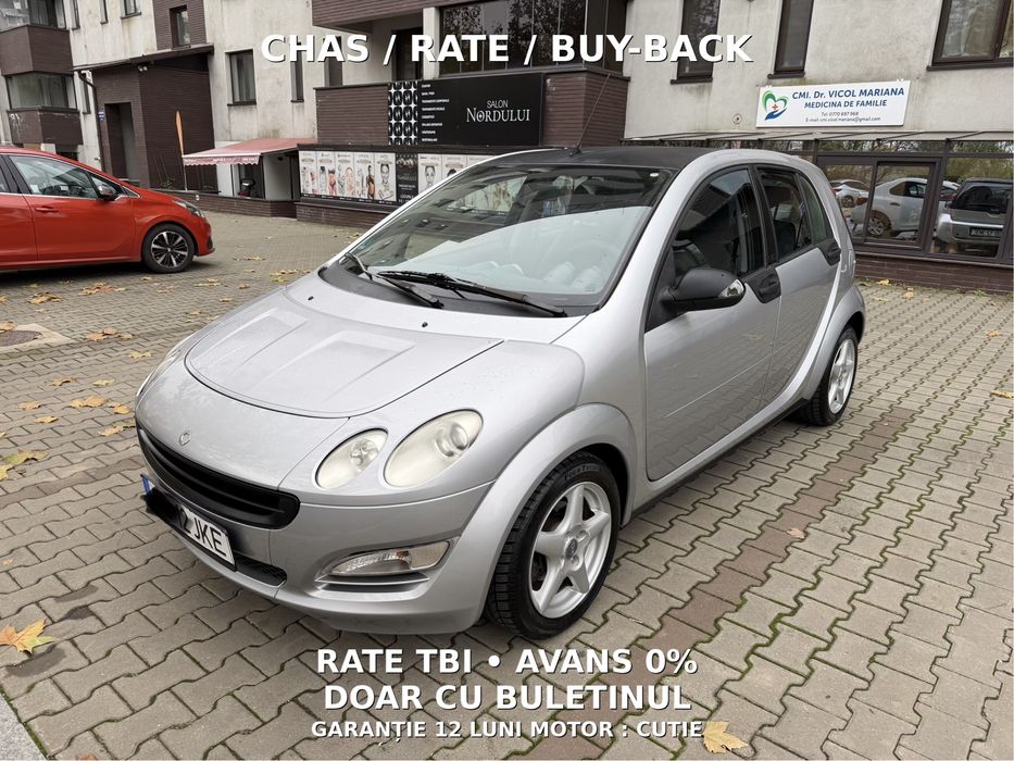Smart ForFour 2007   1.1 Benzină   75CP   Premium  Km 194.000 Reali