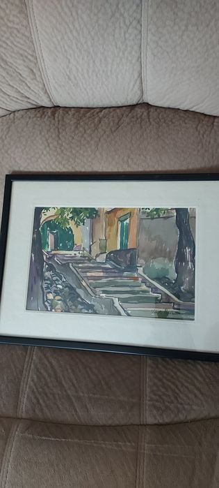 Tablou vechi, ulei, semnat, autor f.cunoscut.