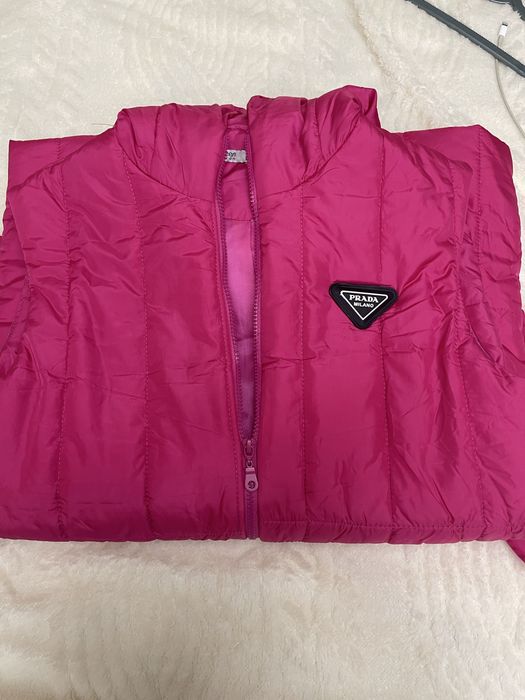 Pink kurtka, bez rukavka