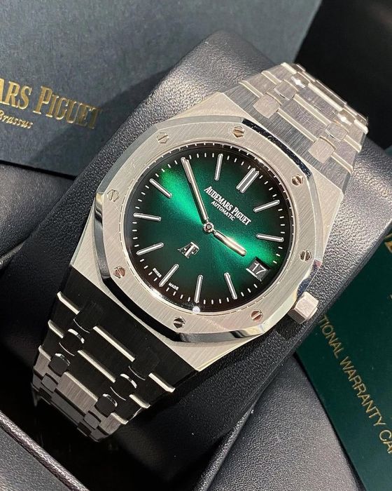 audemars piguet royal oak green dial jumbo