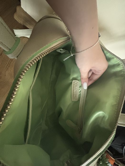 Geantă Valentino, verde deschis/pistachio elegantă