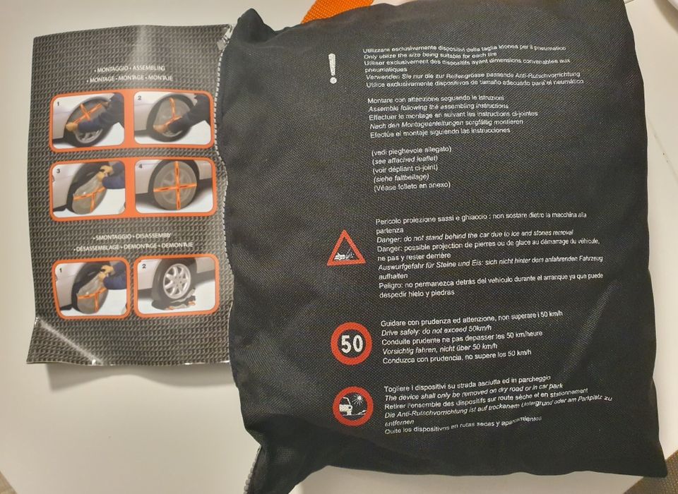 Huse antiderapant textil pentru anvelope auto