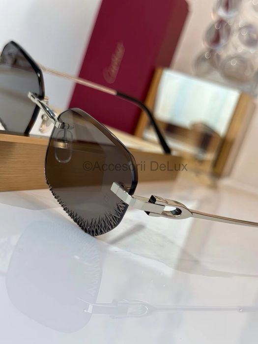 Ochelari de Soare Cartier CT0820S Noi Full Box Photochromic Lens [Verificare Colet] Silver