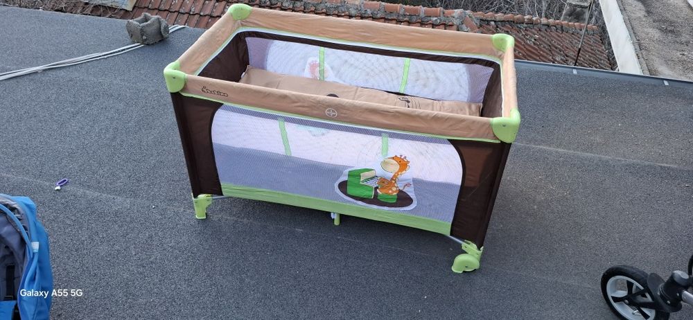 Згъваема  детска кошара
