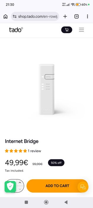 Vând bridge TADO Starter kit V3+