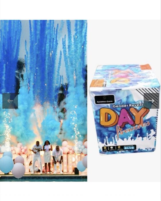 Artificii  de zi fum colorat gender reveal