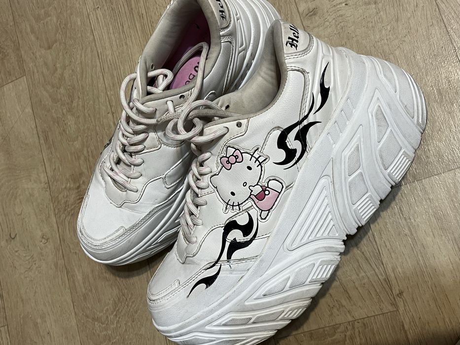 кроссовки Hello Kitty на платформе