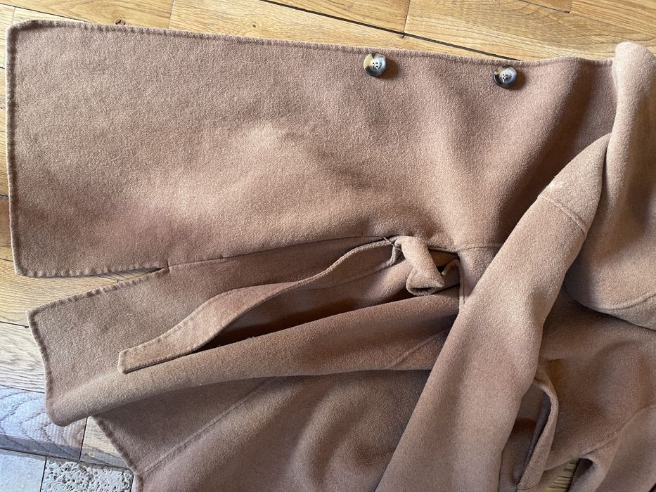 REDUCERE Pardesiu bej lâna fetite 13-14 ani ZARA