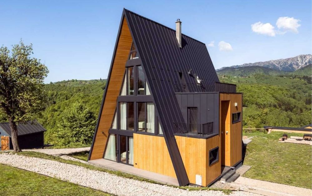 Vand dar si realizez la comanda cabane tip casa sau Aframe la cheie