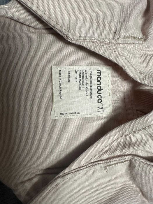 Marsupiu pentru bebelusi Manduca XT Denim Powder, pana la 20 kg, 3 pozitii