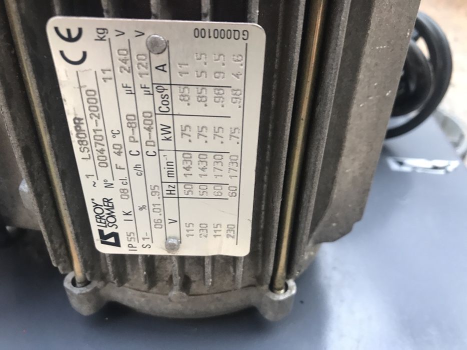 Motor Italian 0,75Kw Leroy Somer Impecabil