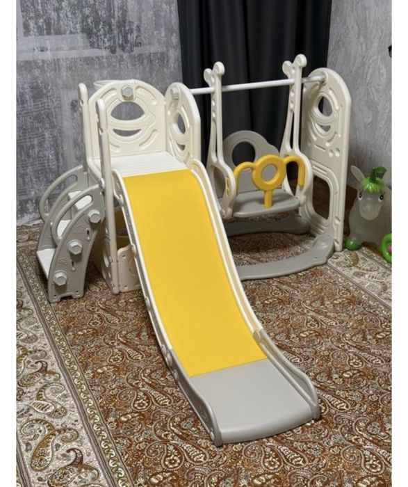 Детская горка качели