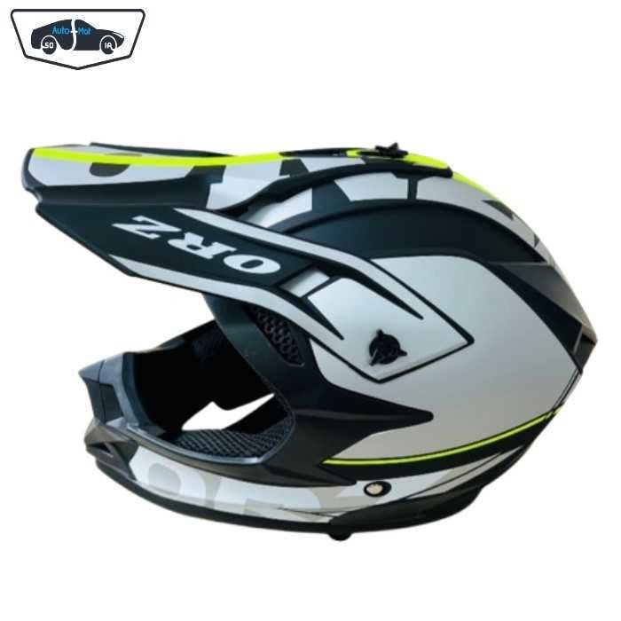 Кросова каска Automat, За мотор, Атв, Вело S, M и L, Черен, неон и сив