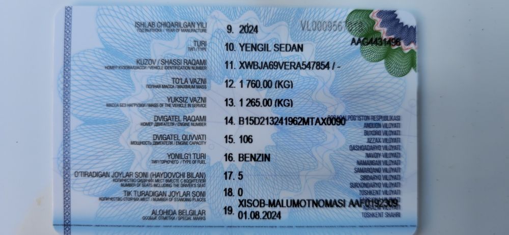 Kobalt avtomashinasi sotiladi