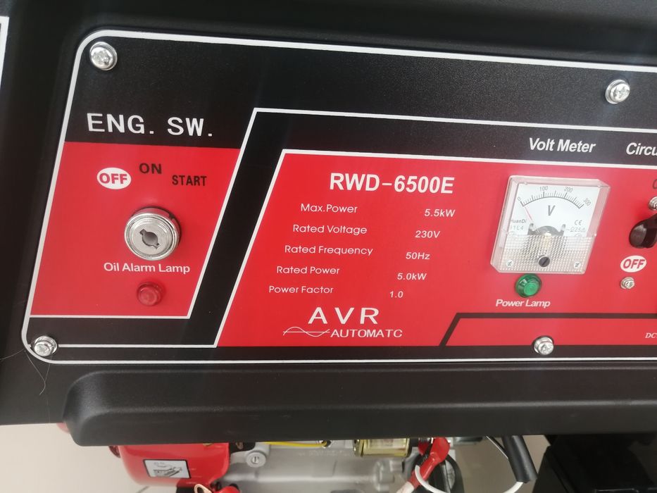 Бензиновый генератор 5.5 кВт RWD
