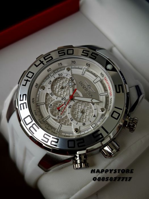 INVICTA Pogo White/Silver 50 mm, Инвикта нов мъжки часовник