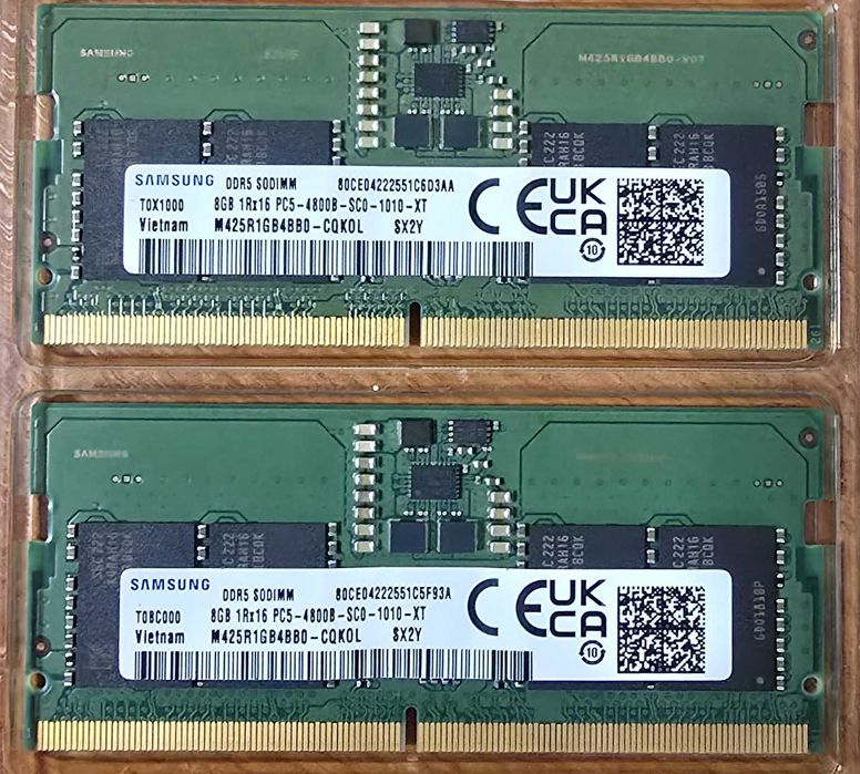 Kit memorie RAM laptop Samsung 16GB (2 x 8GB) Sodium DDR5 4800MHz